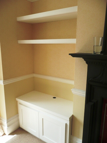 alcove shelves