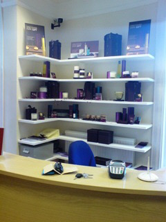 shiny shelves